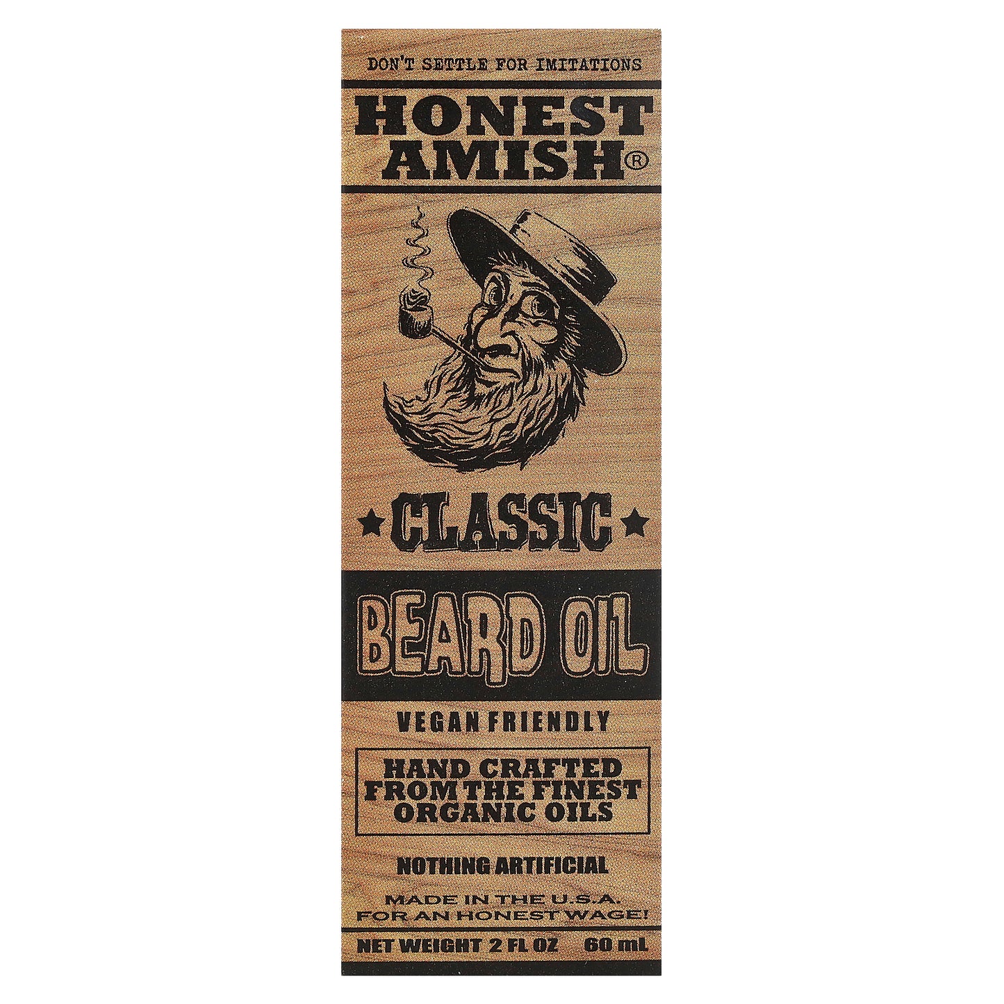 Honest Amish, Beard Oil, Classic , 2 fl oz (60 ml)