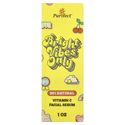 Hello Purifect, Bright Vibes Only, Vitamin C Facial Serum, 1 fl oz (30 ml)