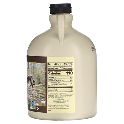 NOW Foods, Real Food, Organic Maple Syrup, 64 fl oz (1.89 L)