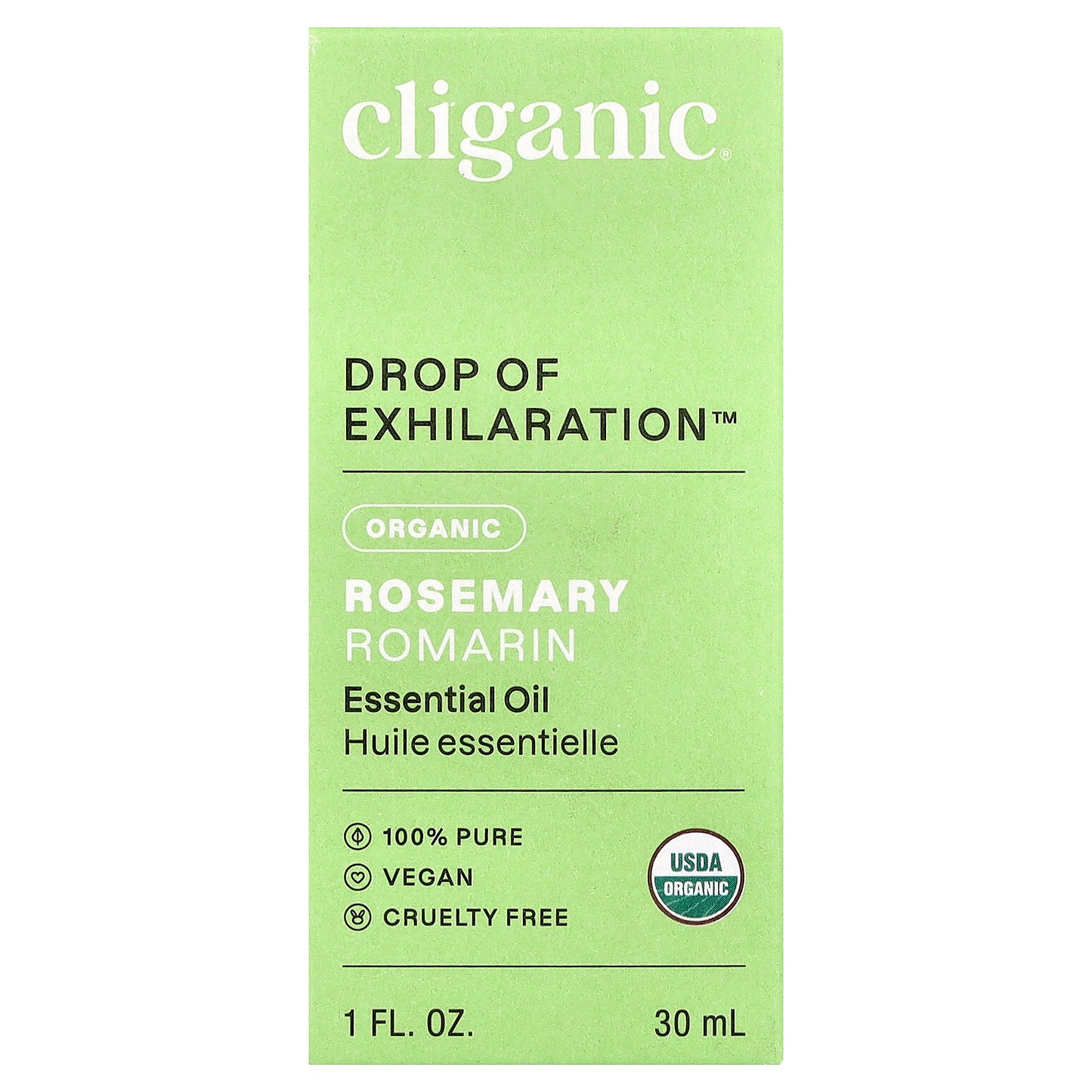 Cliganic, Organic Rosemary Essential Oil, 1 fl oz (30 ml)
