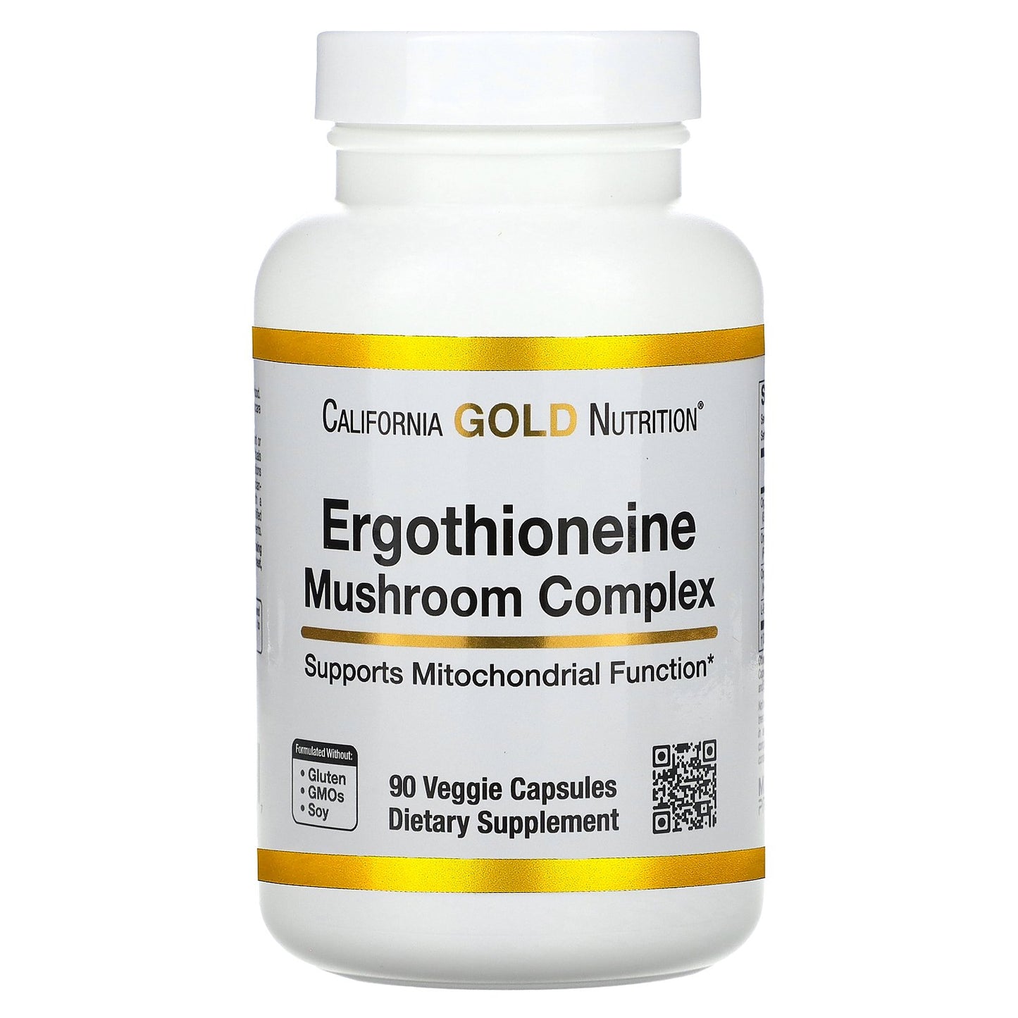 California Gold Nutrition, Ergothioneine Mushroom Complex with Organic Maitake, Organic Oyster, Organic Lion's Mane Mushroom Extracts and L-Ergothioneine, 90 Veggie Capsules