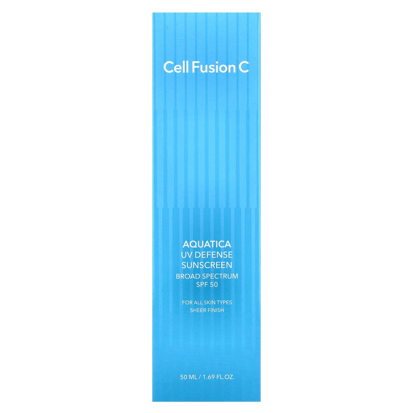 Cell Fusion C, Aquatica UV Defense Sunscreen, For All Skin Types, SPF 50, 1.69 fl oz (50 ml)