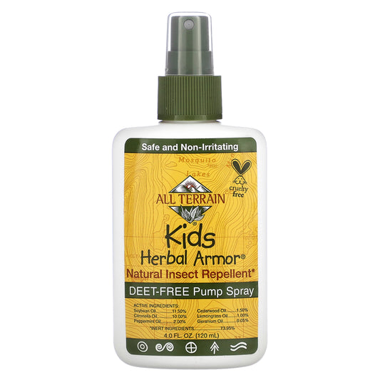 All Terrain, Kids Herbal Armor, Natural Insect Repellent, 4 fl oz (120 ml)