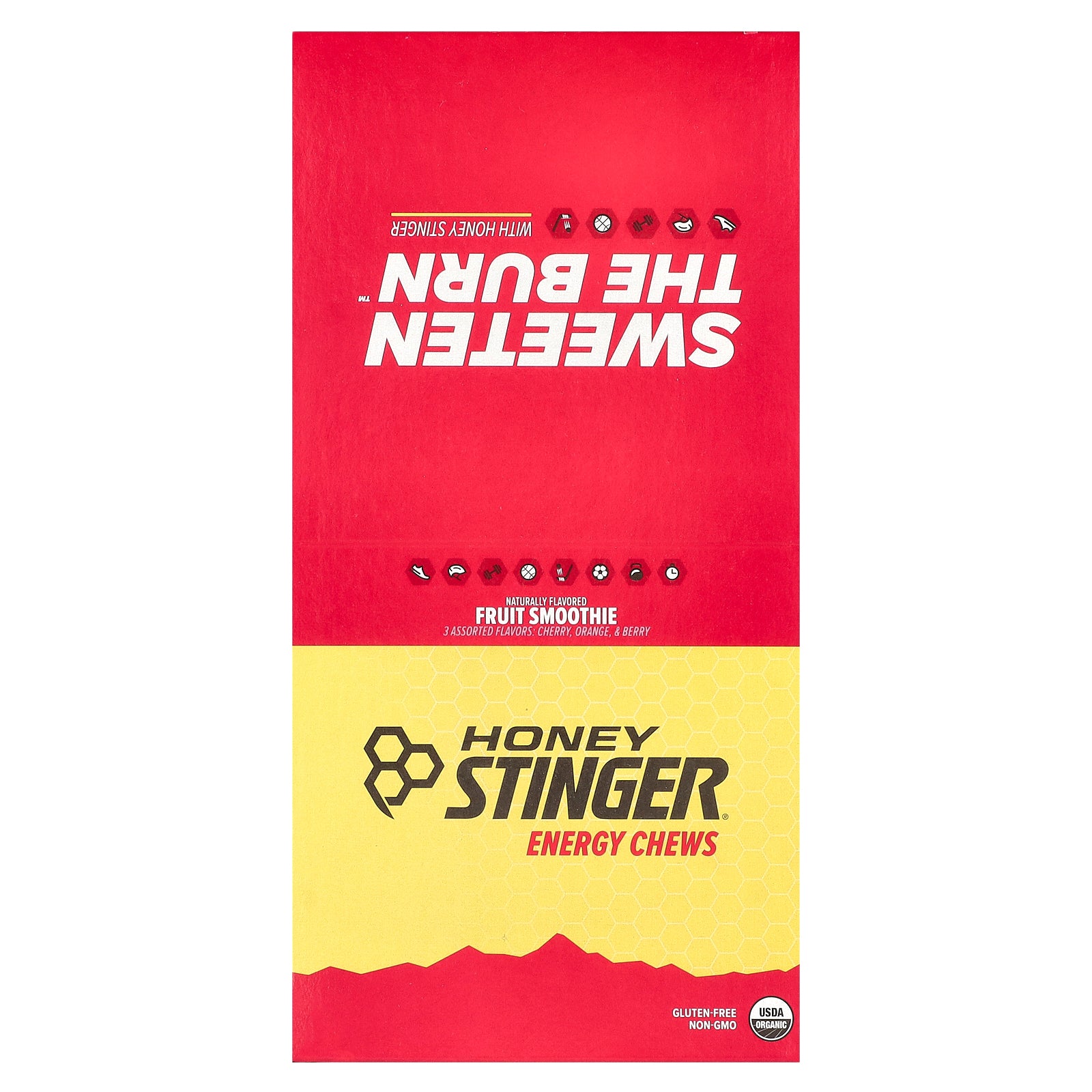 Honey Stinger, Energy Chews, Fruit Smoothie , 12 Packets, 1.8 oz (50 g) Each