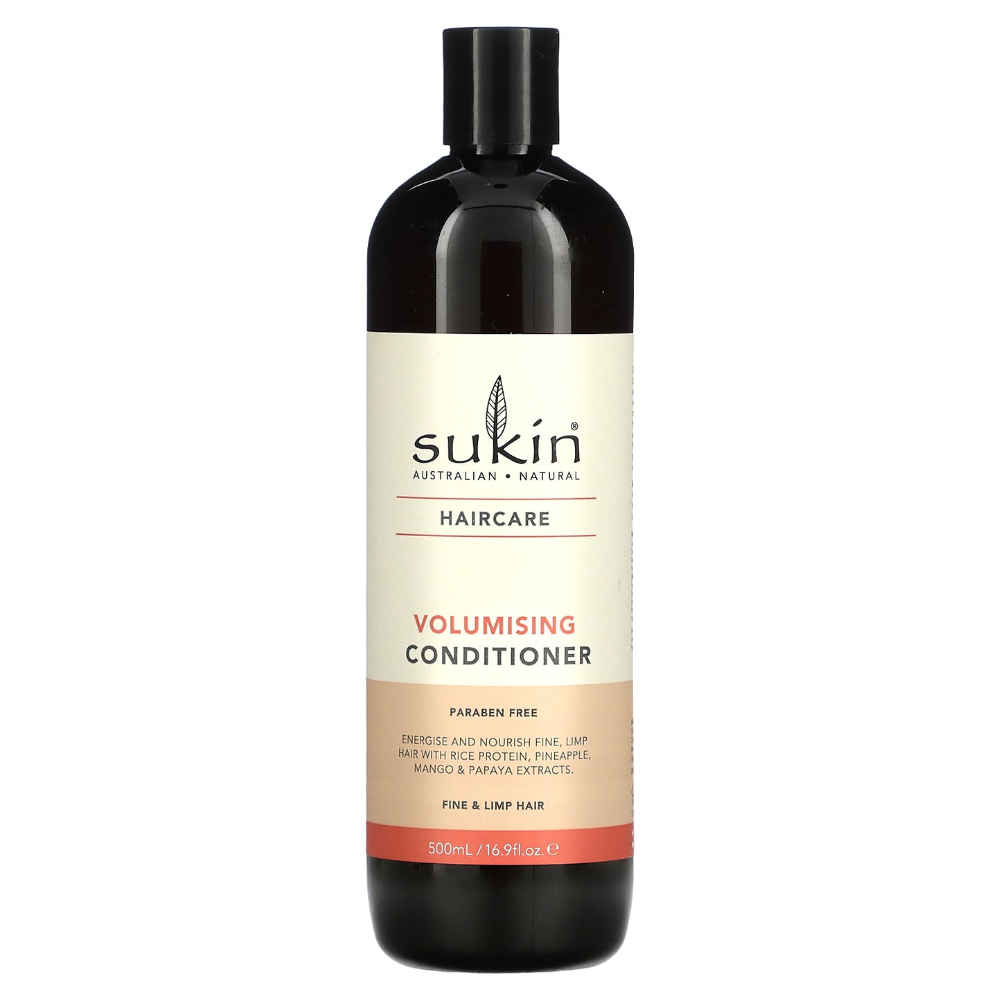 Sukin, Haircare, Volumising Conditioner, Fine and Limp Hair, 16.9 fl oz (500 ml)