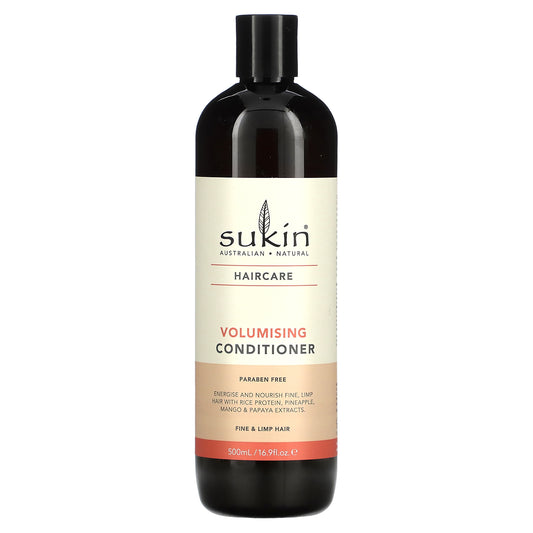 Sukin, Haircare, Volumising Conditioner, Fine and Limp Hair, 16.9 fl oz (500 ml)