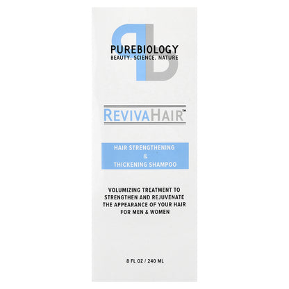 Pure Biology, RevivaHair™, Hair Strengthening & Thickening Shampoo, 8 fl oz (240 ml)