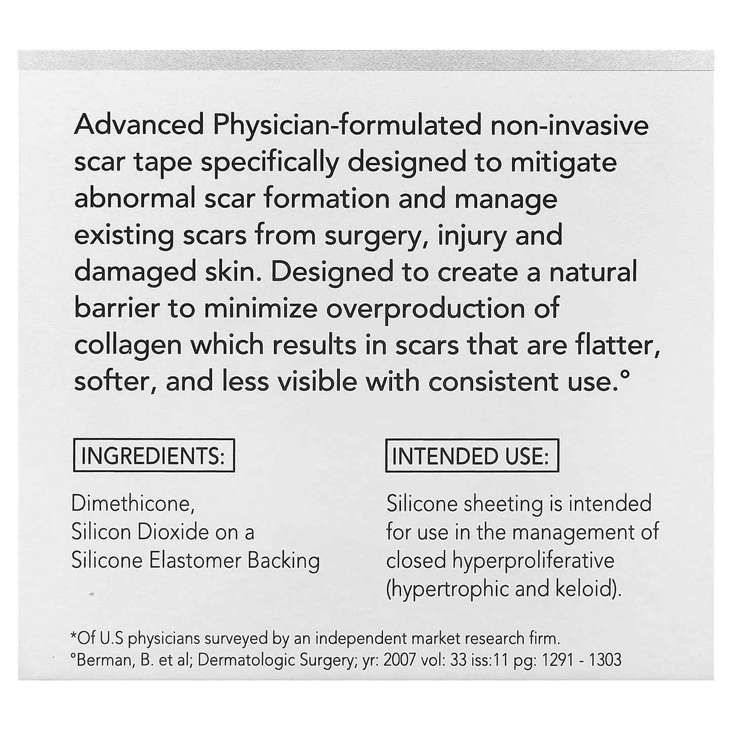 HealFast, 100% Silicone Scar Tape, 1 Roll