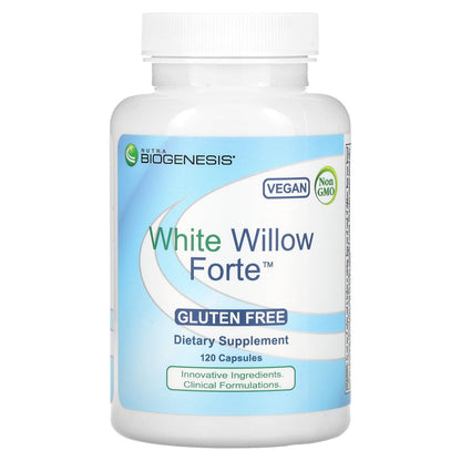 Nutra BioGenesis, White Willow Forte, 120 Capsules