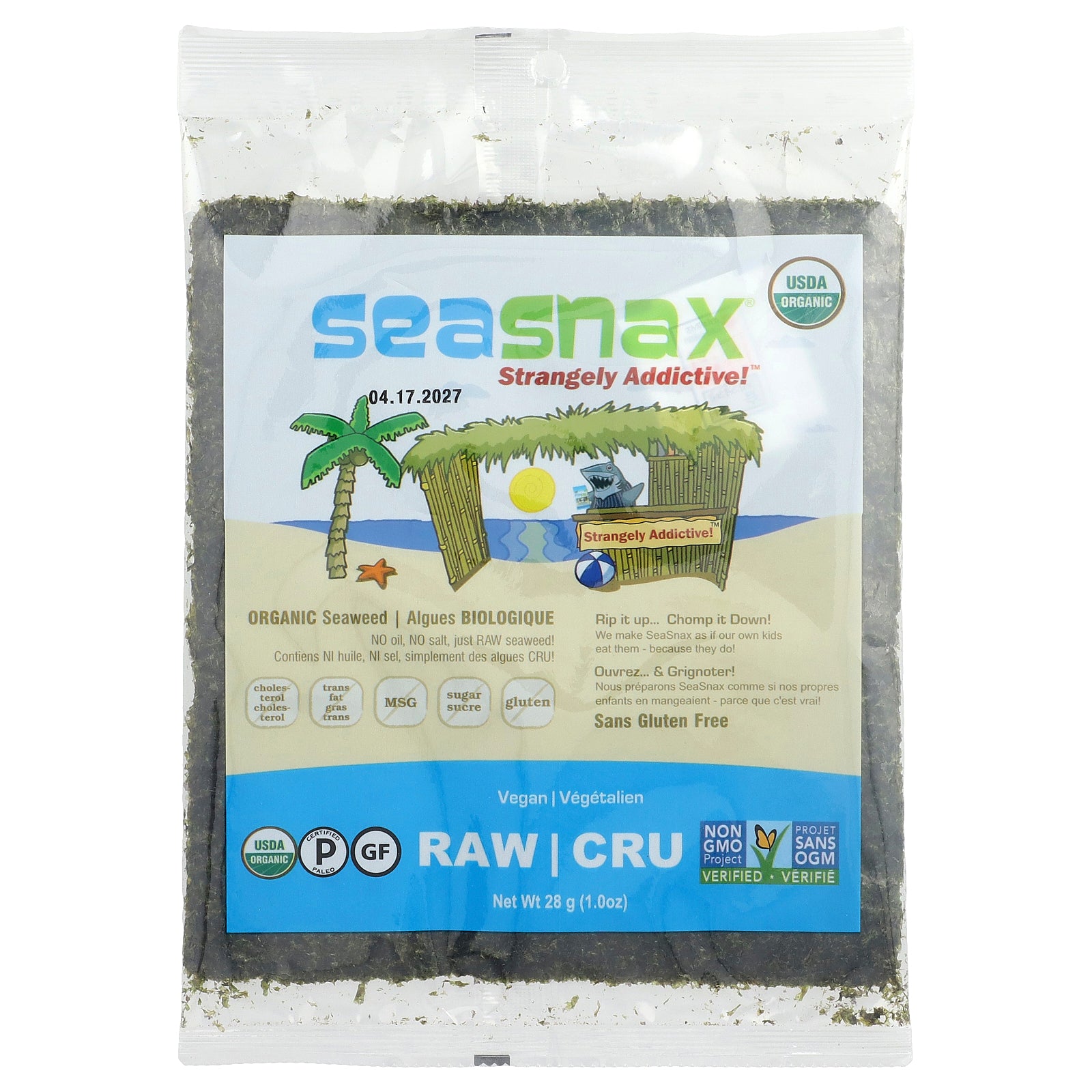 SeaSnax, Organic Seaweed, 1 oz (28 g)