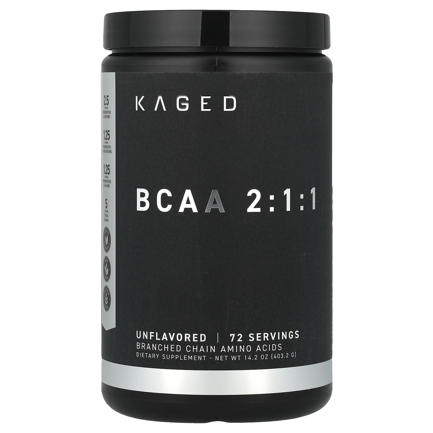 Kaged, BCAA 2:1:1, Unflavored, 14.2 oz (403.2 g)