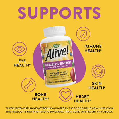 Nature's Way, Alive! Women's Complete Multivitamin, 130 Tablets