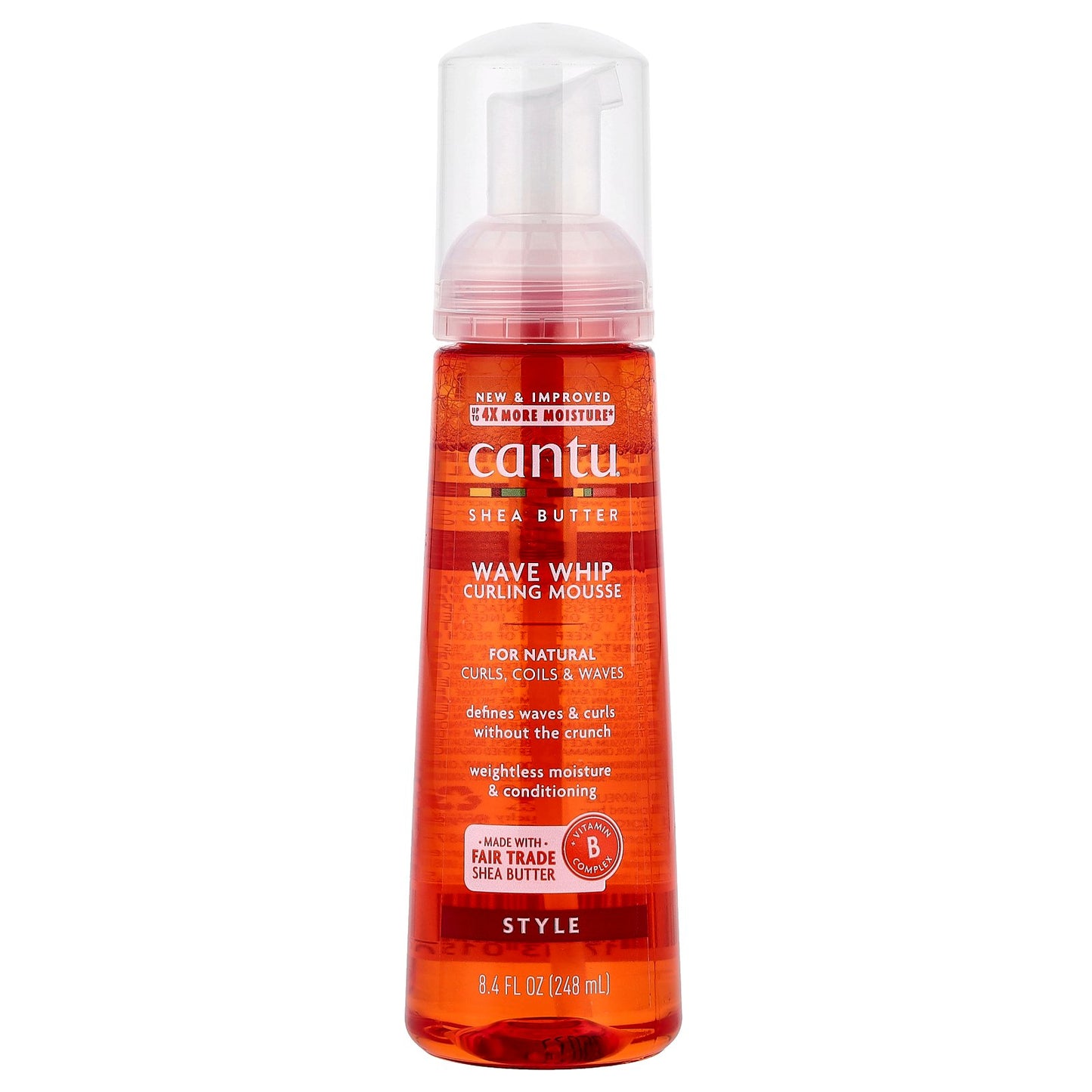 Cantu, Shea Butter, Wave Whip Curling Mousse, 8.4 fl oz (248 ml)