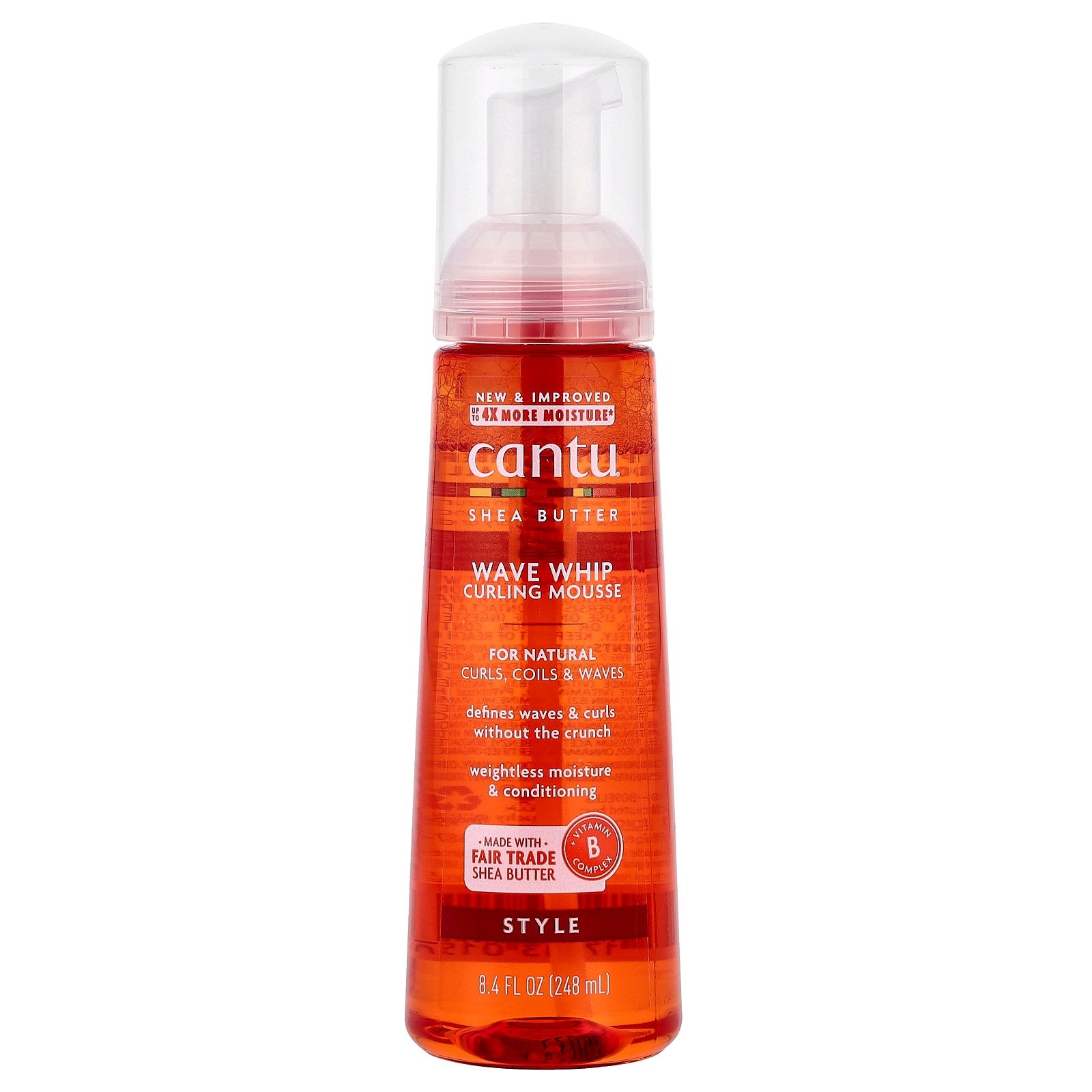 Cantu, Shea Butter, Wave Whip Curling Mousse, 8.4 fl oz (248 ml)