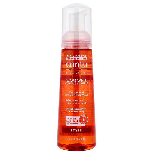 Cantu, Shea Butter, Wave Whip Curling Mousse, 8.4 fl oz (248 ml)