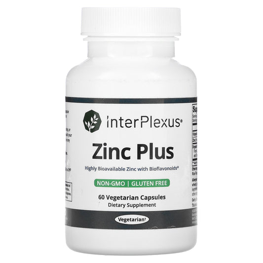 InterPlexus, Zinc Plus, 60 Vegetarian Capsules