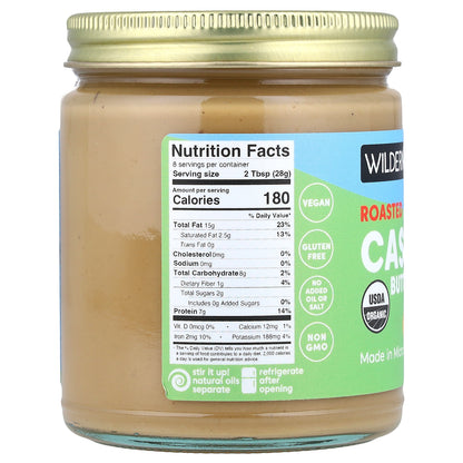 Wilderness Poets, Organic Roasted Cashew Butter, 8 oz (227 g)