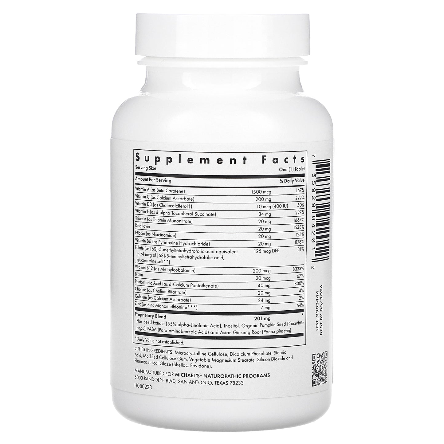 Michael's Health, Pre-Teen Boys Multivitamin, 60 Vegetarian Tablets