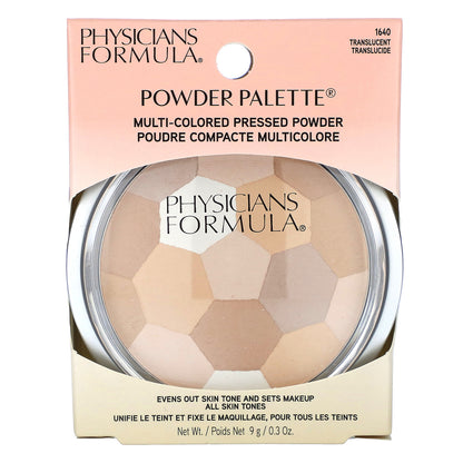 Physicians Formula, Powder Palette, Multi-Colored Pressed Powder, 1640 Translucent, 0.3 oz (9 g)