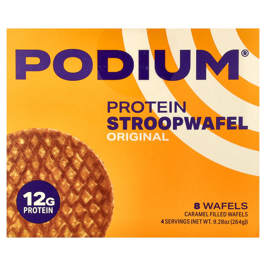 Podium Nutrition, Protein Stroopwafel, Original, 8 Wafels, 9.28 oz (264 g)