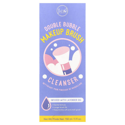J.Cat Beauty, Double Bubble Makeup Brush Cleanser, 5 fl oz (150 ml)