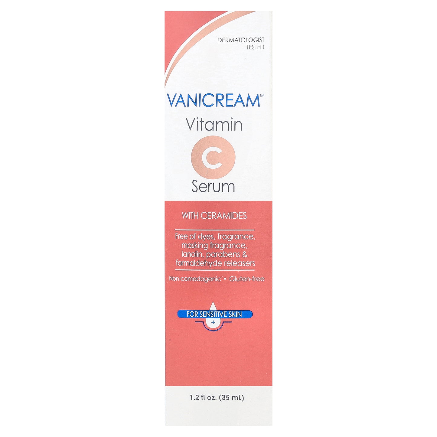 Vanicream, Vitamin C Serum with Ceramides, For Sensitive Skin, 1.2 fl oz (35 ml)