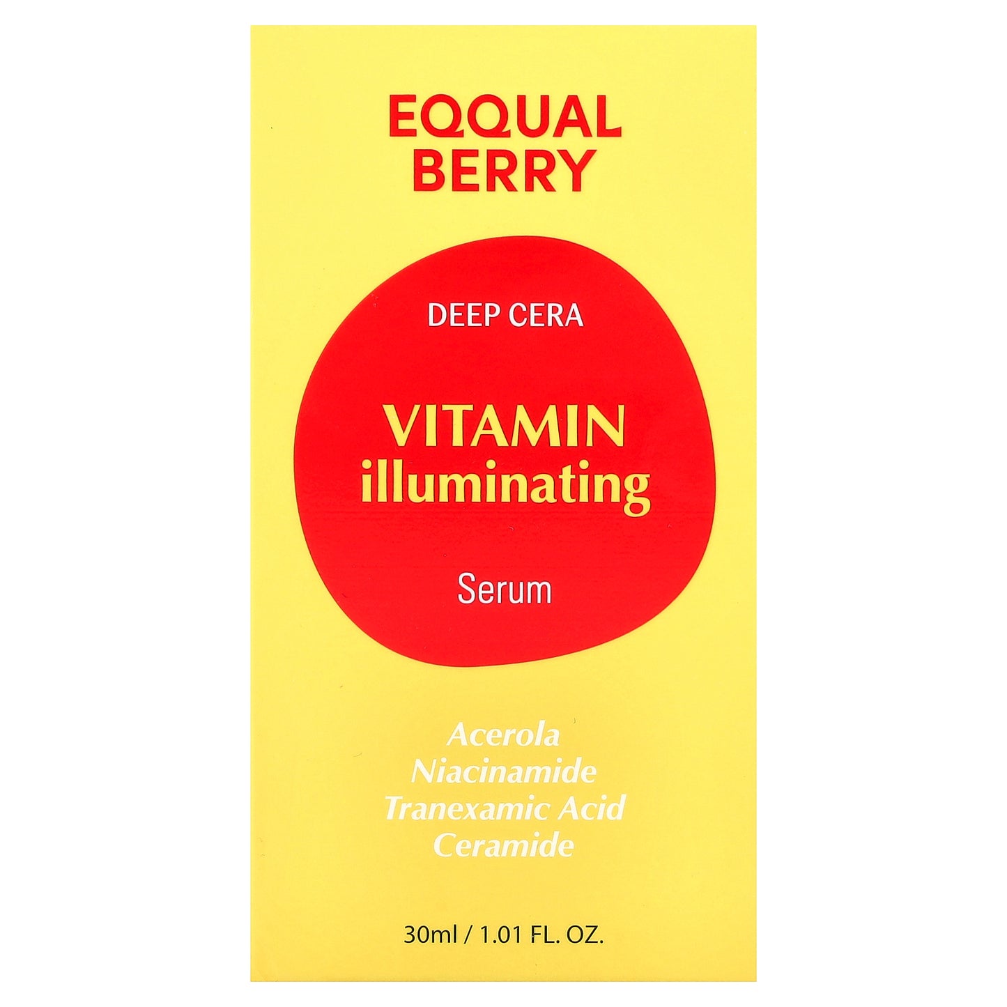 EQQUALBERRY, Deep Cera Vitamin Illuminating Serum, 1.01 fl oz (30 ml)