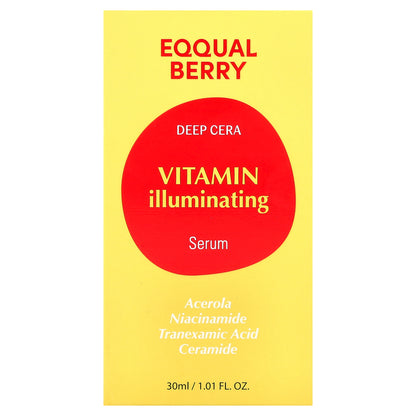 EQQUALBERRY, Deep Cera Vitamin Illuminating Serum, 1.01 fl oz (30 ml)