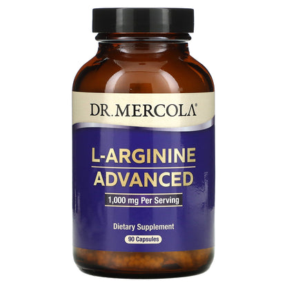 Dr. Mercola, L-Arginine Advanced, 1,000 mg, 90 Capsules (333 mg per Capsule)