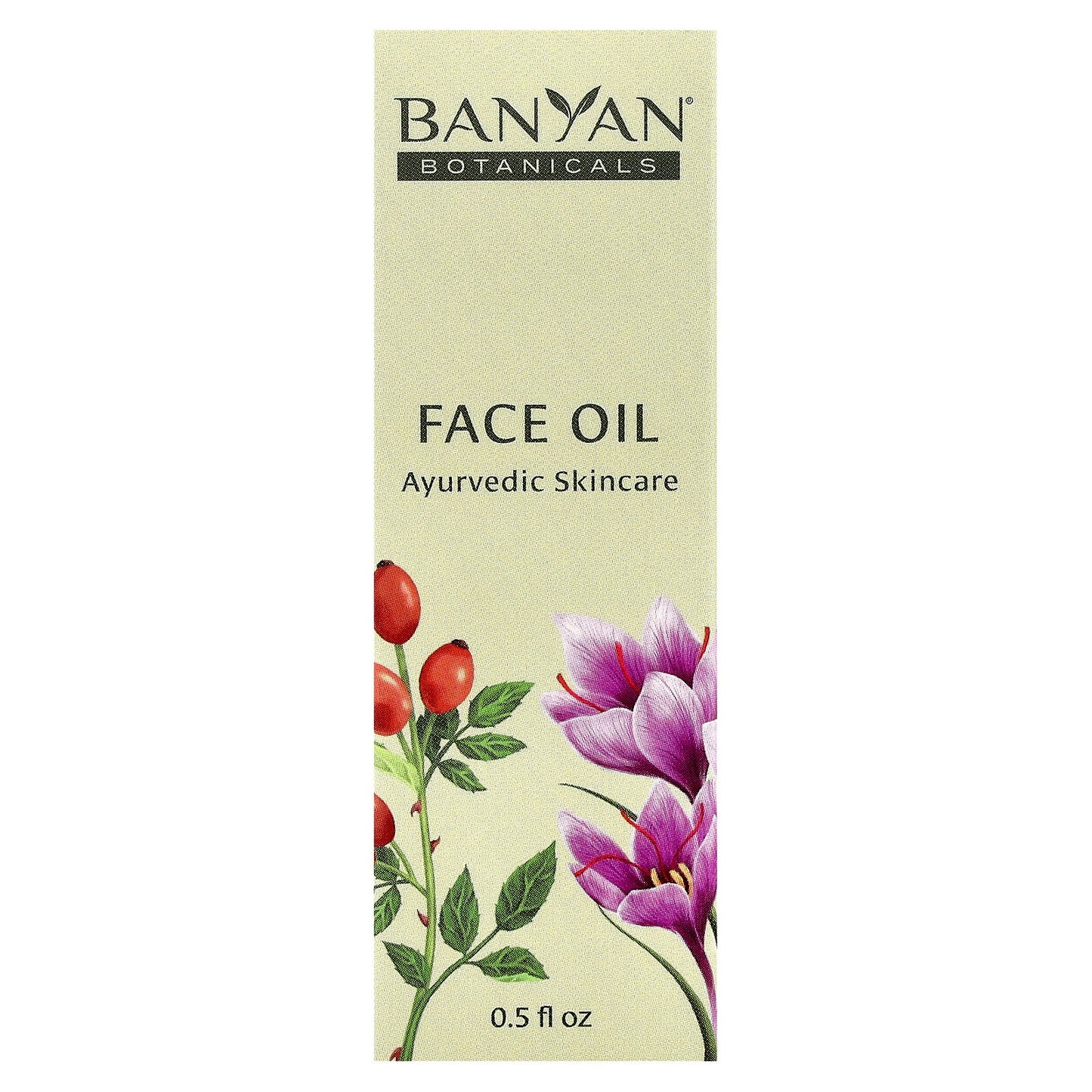 Banyan Botanicals, Face Oil, Ayurvedic Skincare, For All Skin Types, 0.5 fl oz (15 ml)