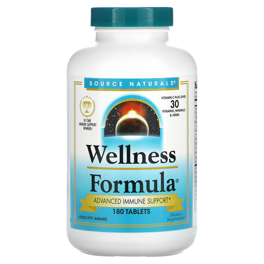 Source Naturals, Wellness Formula, Advanced Immune Support, 180 Tablets