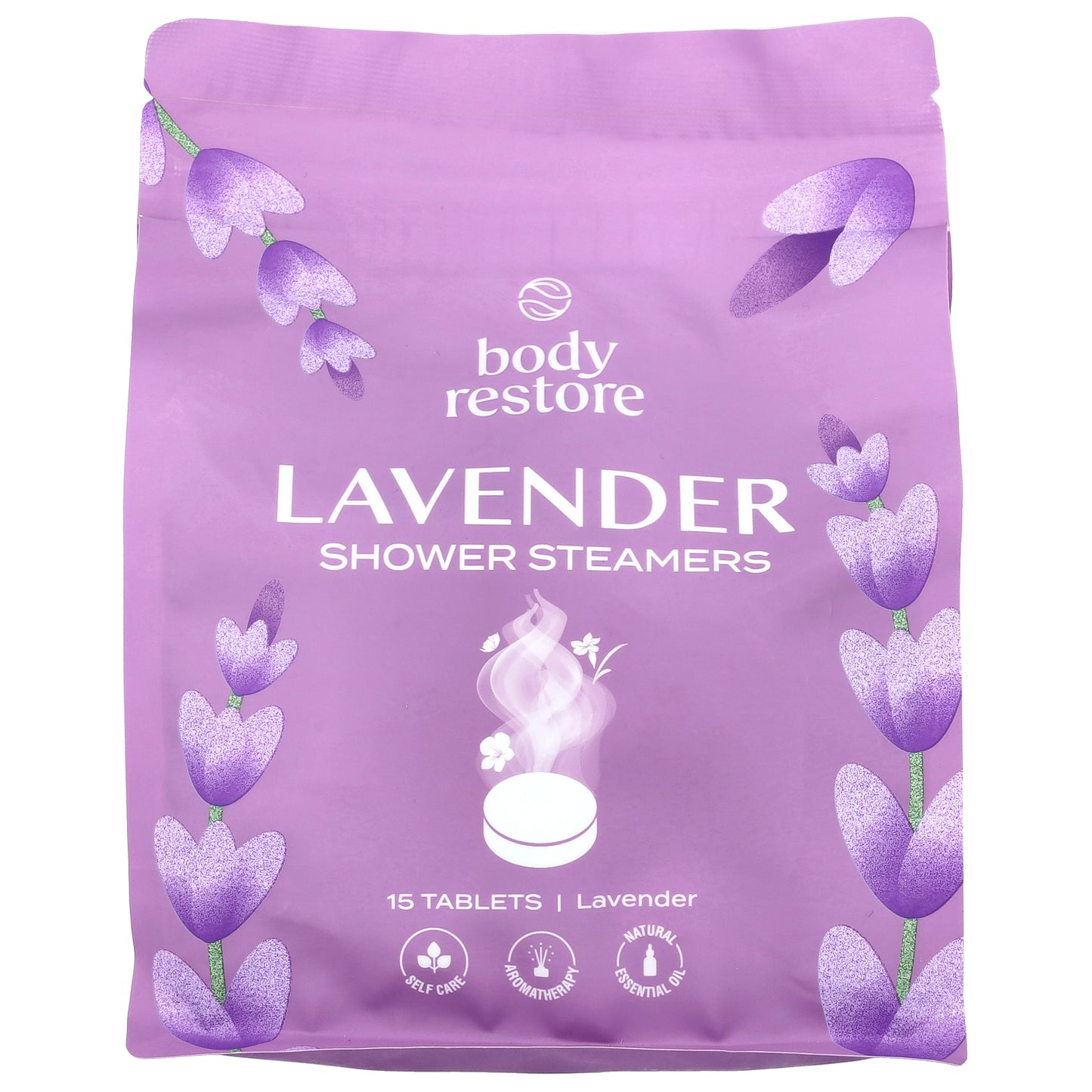 Body Restore, Shower Steamers, Lavender, 15 Tablets, 13.2 oz