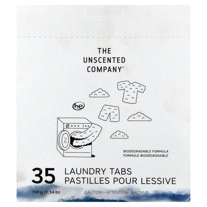 The Unscented Company, Laundry Tabs, 35 Tabs, 1.54 lb (700 g)