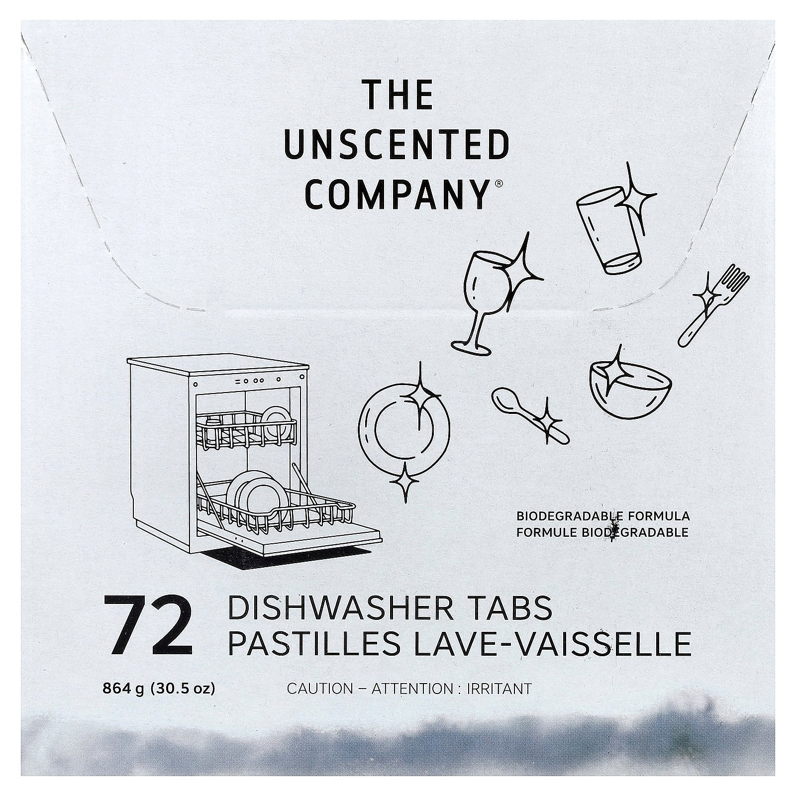 The Unscented Company, Dishwasher Tabs, 72 Tabs, 30.5 oz (864 g)