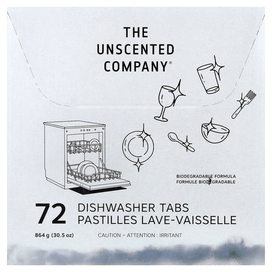 The Unscented Company, Dishwasher Tabs, 72 Tabs, 30.5 oz (864 g)