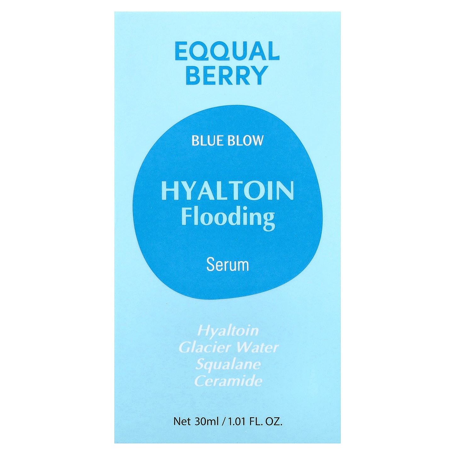 EQQUALBERRY, Blue Blow, Hyaltoin Flooding Serum, 1.01 fl oz (30 ml)