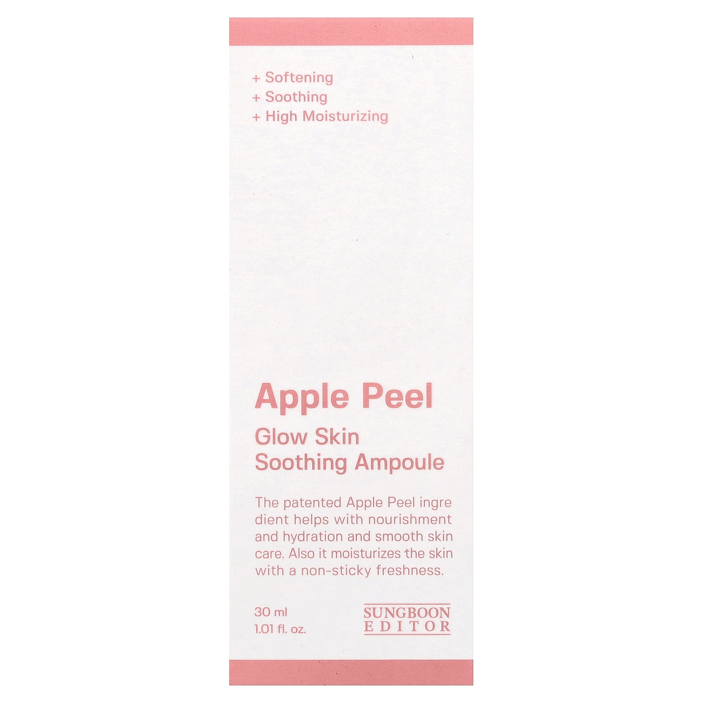 Sungboon Editor, Apple Peel, Glow Skin Soothing Ampoule , 1.01 fl oz (30 ml)