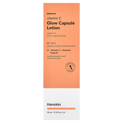 Hanskin, Vitamin C Glow Capsule Lotion , 2.7 fl oz (80 ml)