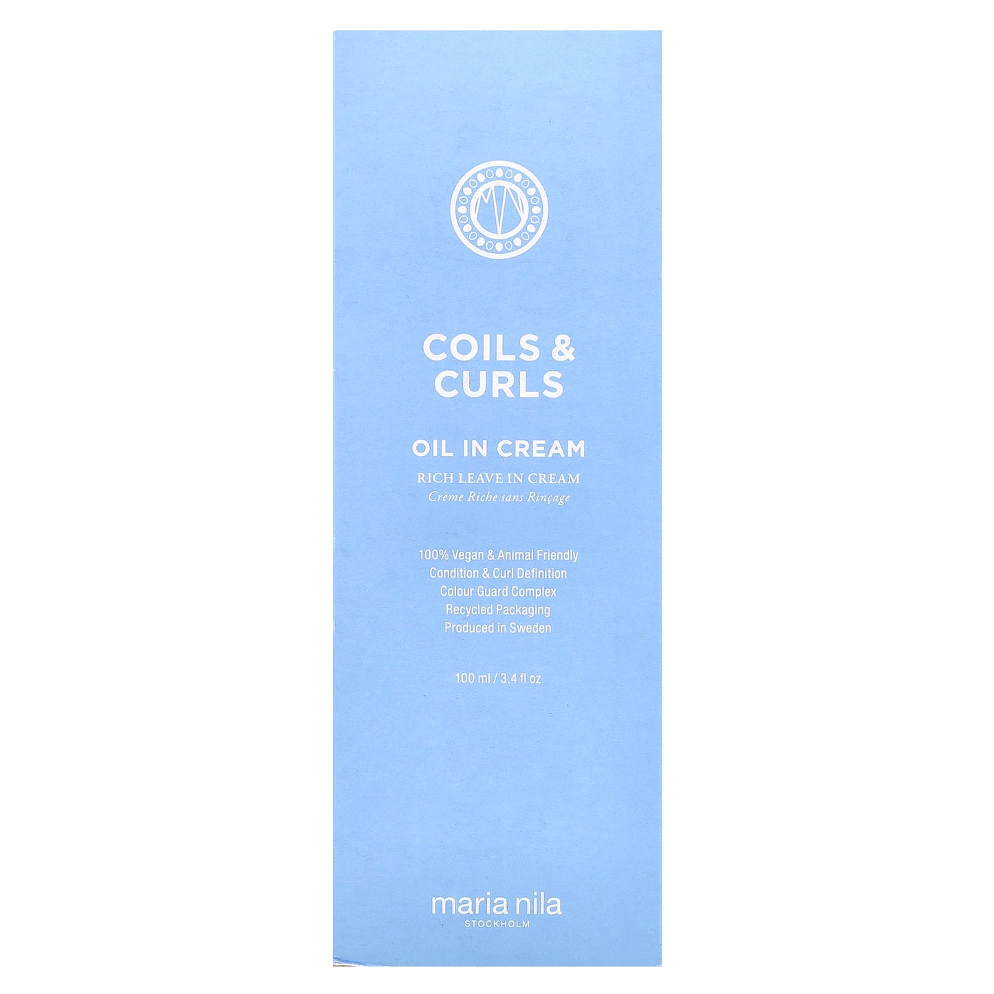Maria Nila, Coils & Curls Oil in Cream, 3.4 fl oz (100 ml)