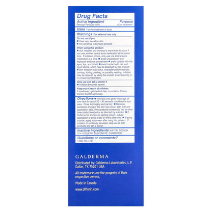 Cetaphil, Differin®, Maximum Strength Acne Foaming Cleanser, 5 fl oz (148 ml)