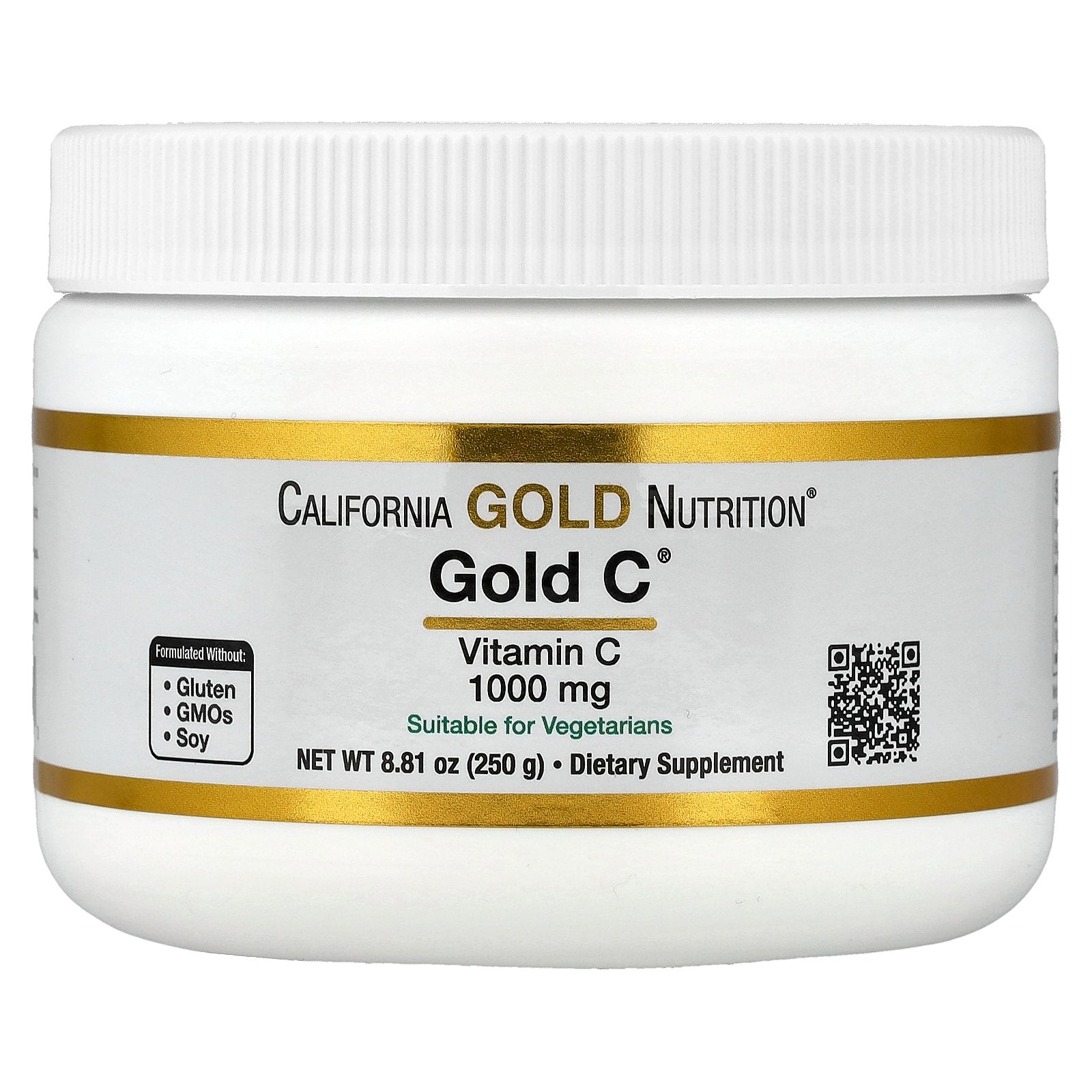 California Gold Nutrition, Gold C Powder, Vitamin C, 1,000 mg, 8.81 oz (250 g)