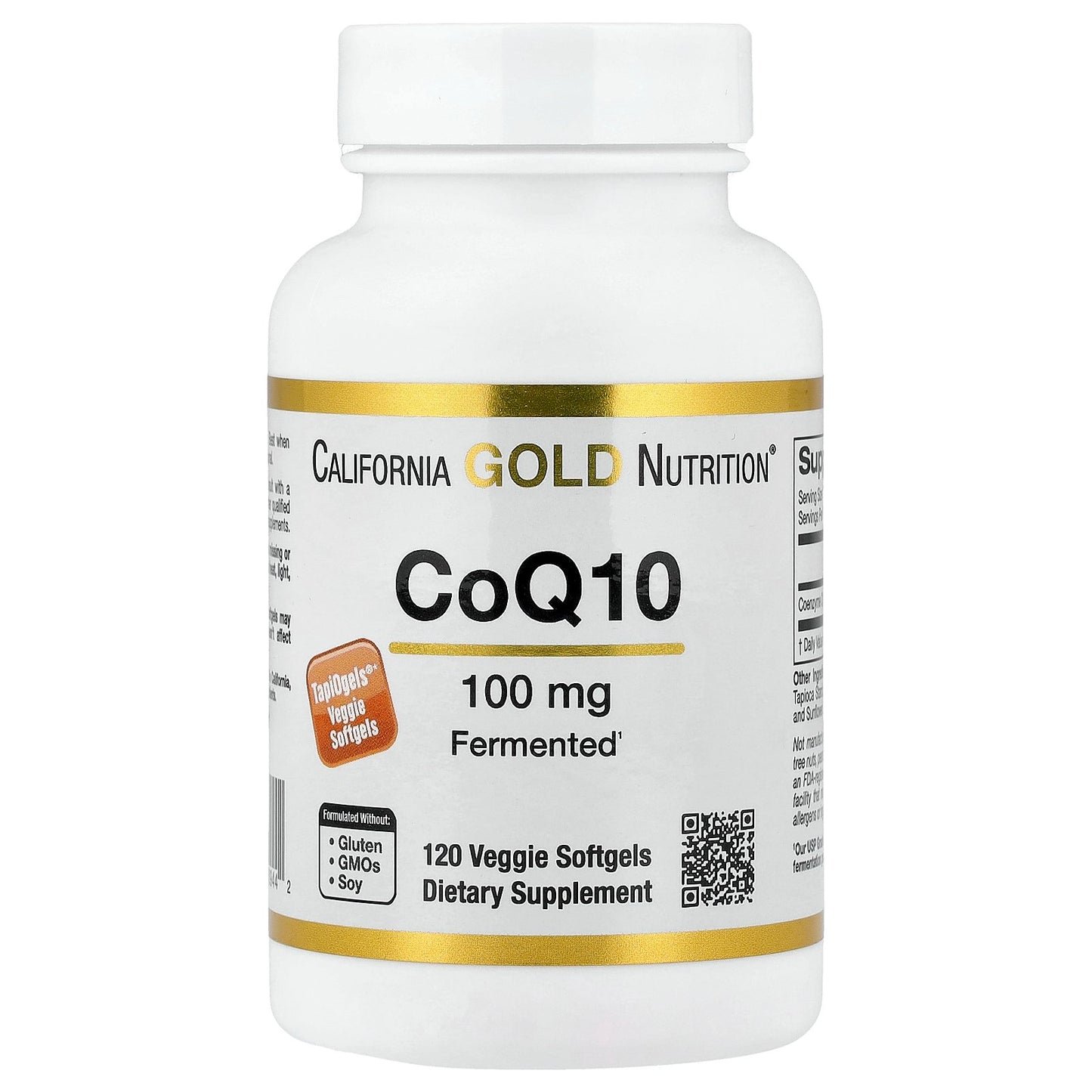 California Gold Nutrition, CoQ10, 100 mg, 120 Veggie Softgels