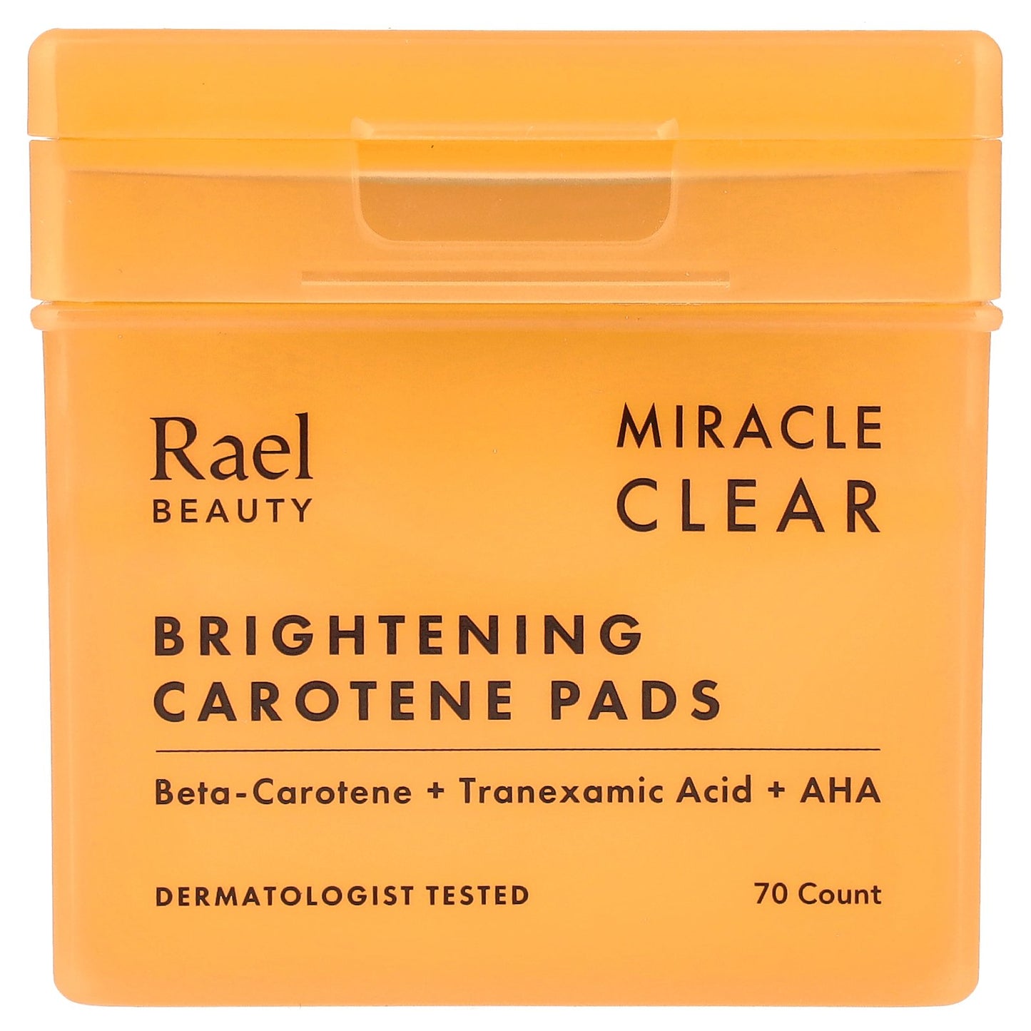 Rael, Beauty, Miracle Clear, Brightening Carotene Pads, 70 Count