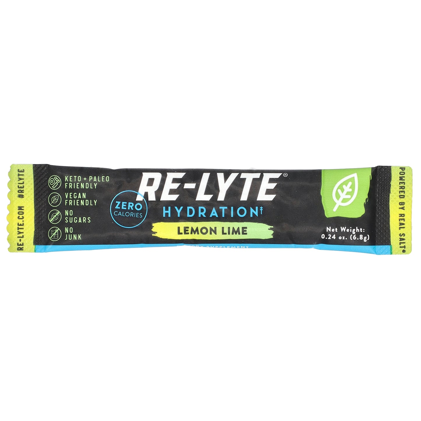 Redmond Trading Company, Re-Lyte® Hydration, Lemon Lime , 15 Stick Packs, 0.24 oz (6.8 g) Each