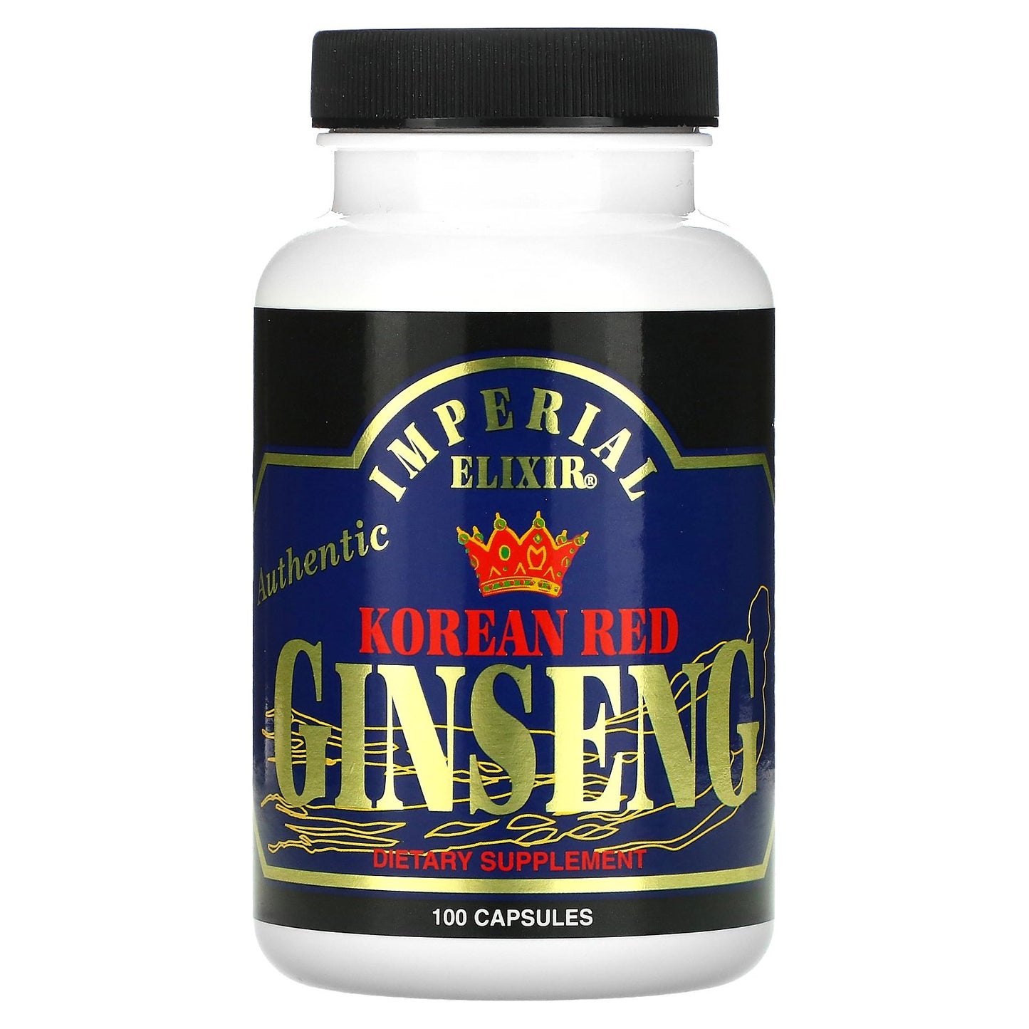 Imperial Elixir, Korean Red Ginseng, 100 Capsules (300 mg per Capsule)