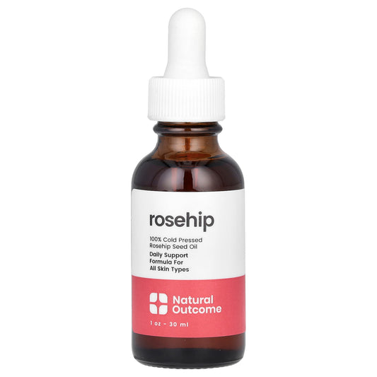 Natural Outcome, 100% Cold Pressed Rosehip Seed Oil, 1 oz (30 ml)