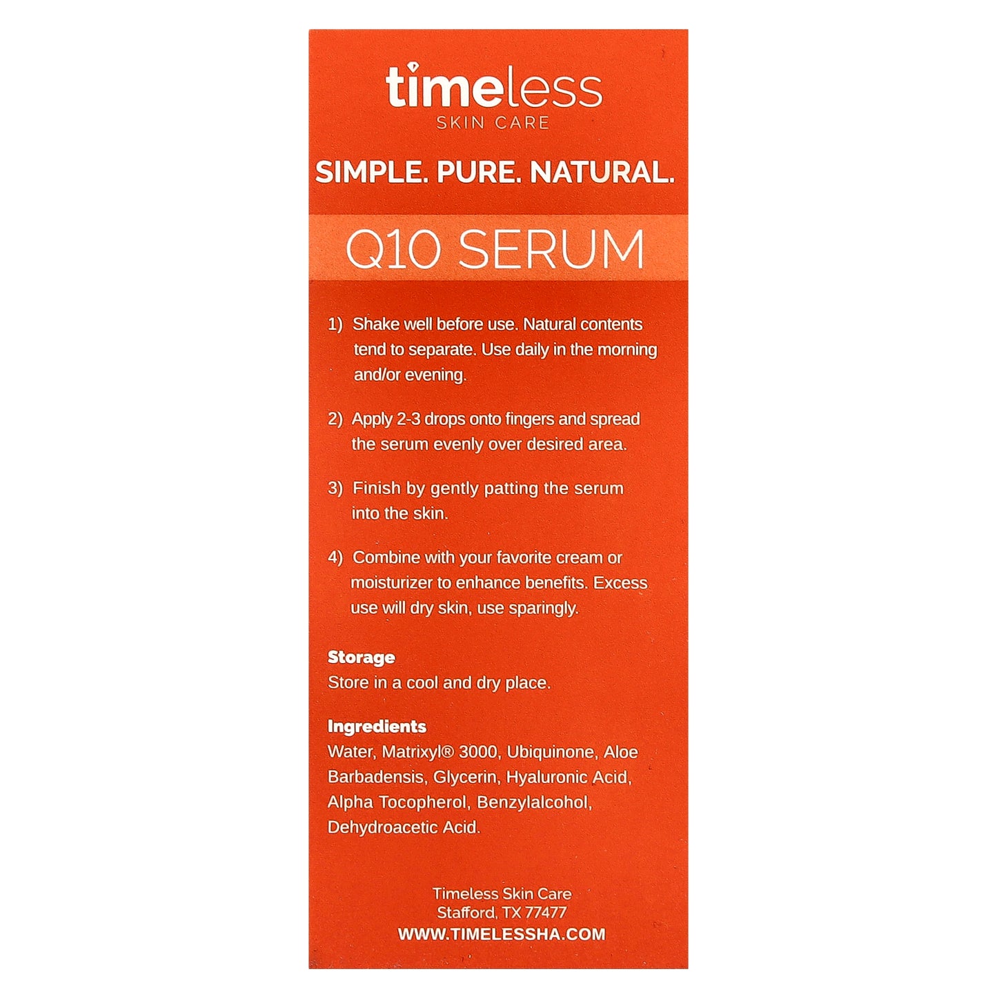 Timeless Skin Care, Coenzyme Q10 Serum, 1 fl oz (30 ml)