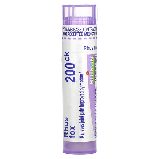 Boiron, Rhus Tox, 200CK, Joint Pain Relief, Approx 80 Pellets