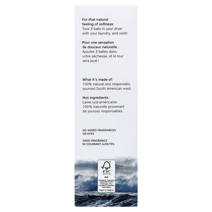 The Unscented Company, Dryer Balls, 3 Balls, 115 g (4.05 oz)