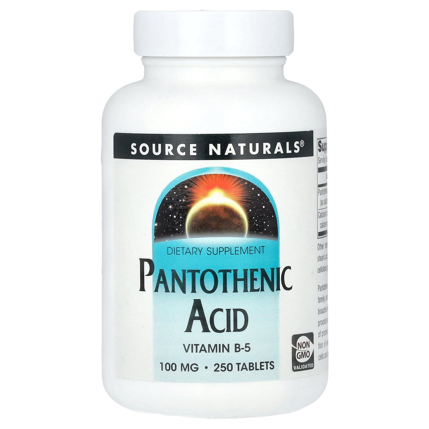 Source Naturals, Pantothenic Acid, 250 Tablets